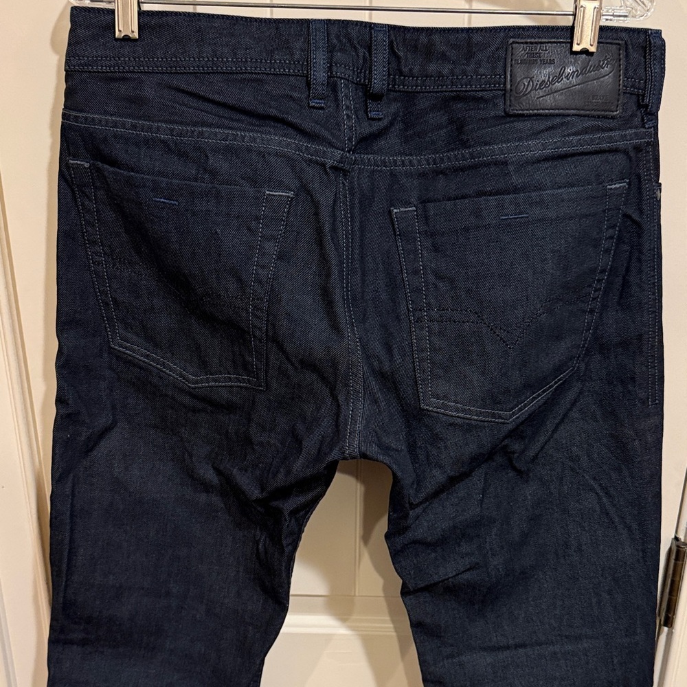 Diesel Industry Zatiny Bootcut Dark Blue Jeans - Picture 6 of 8